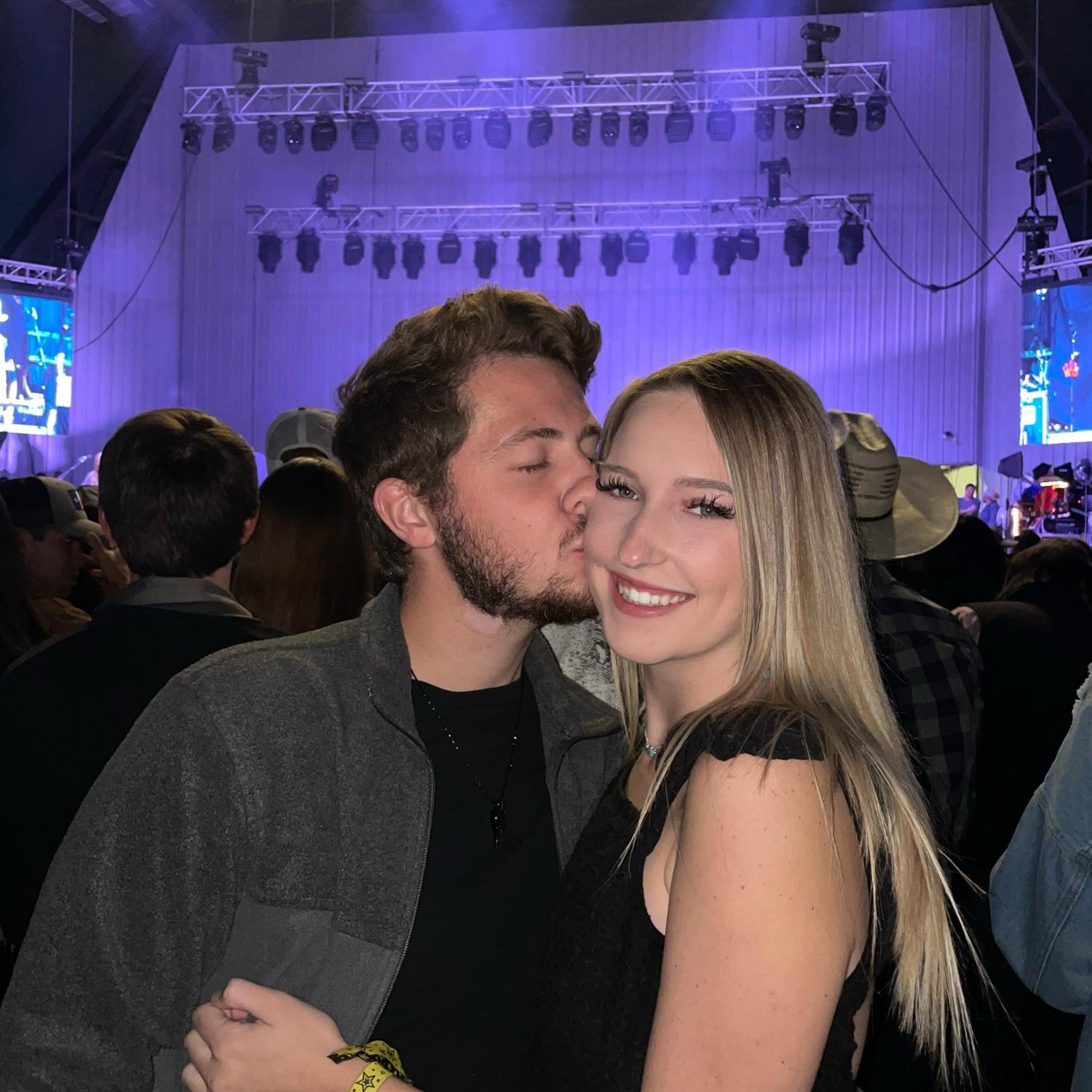 The first concert attended together as a couple