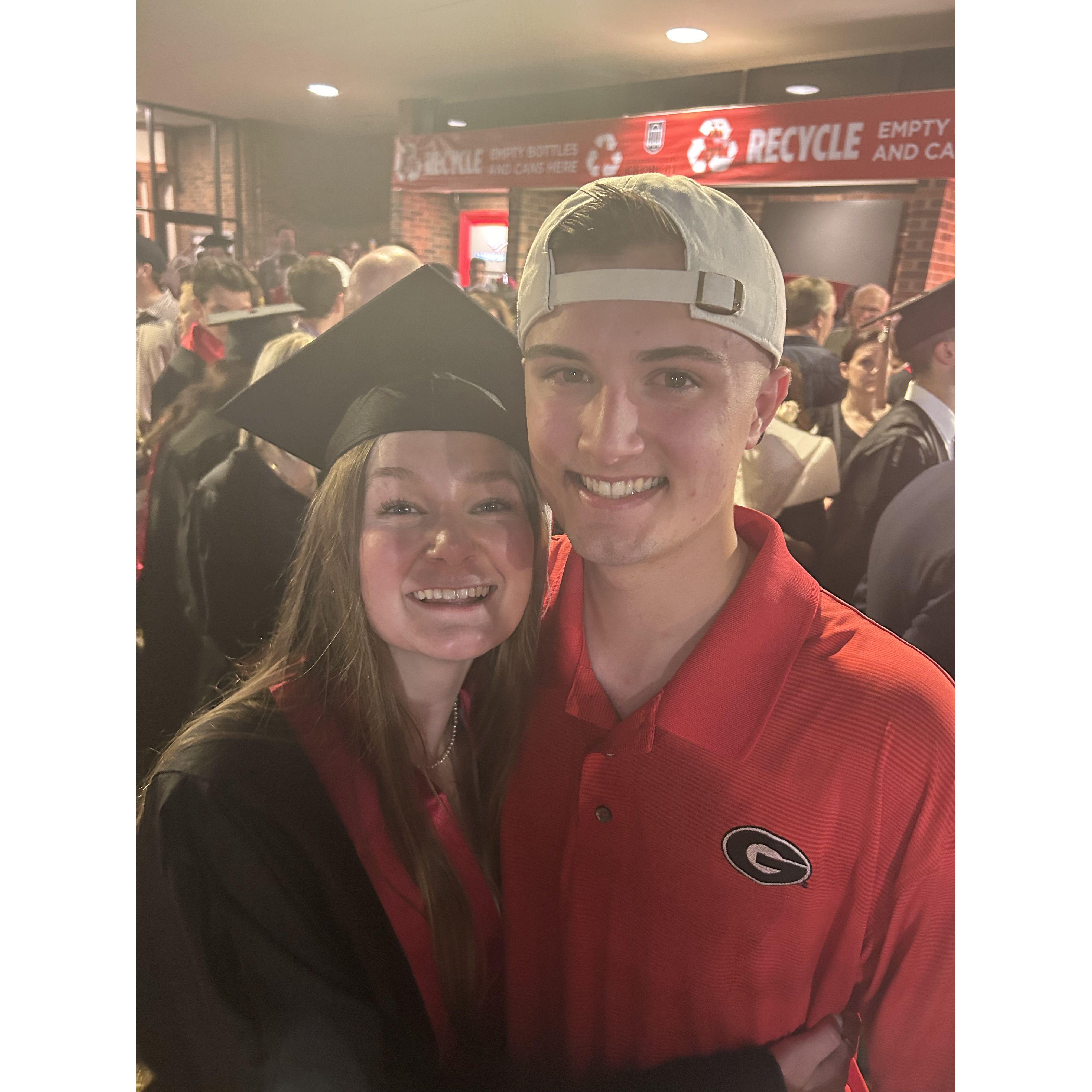 Then Grace GRADUATED!! Josh definitely didn't cry...