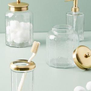 Golden Glass Bath Collection - Small Jar