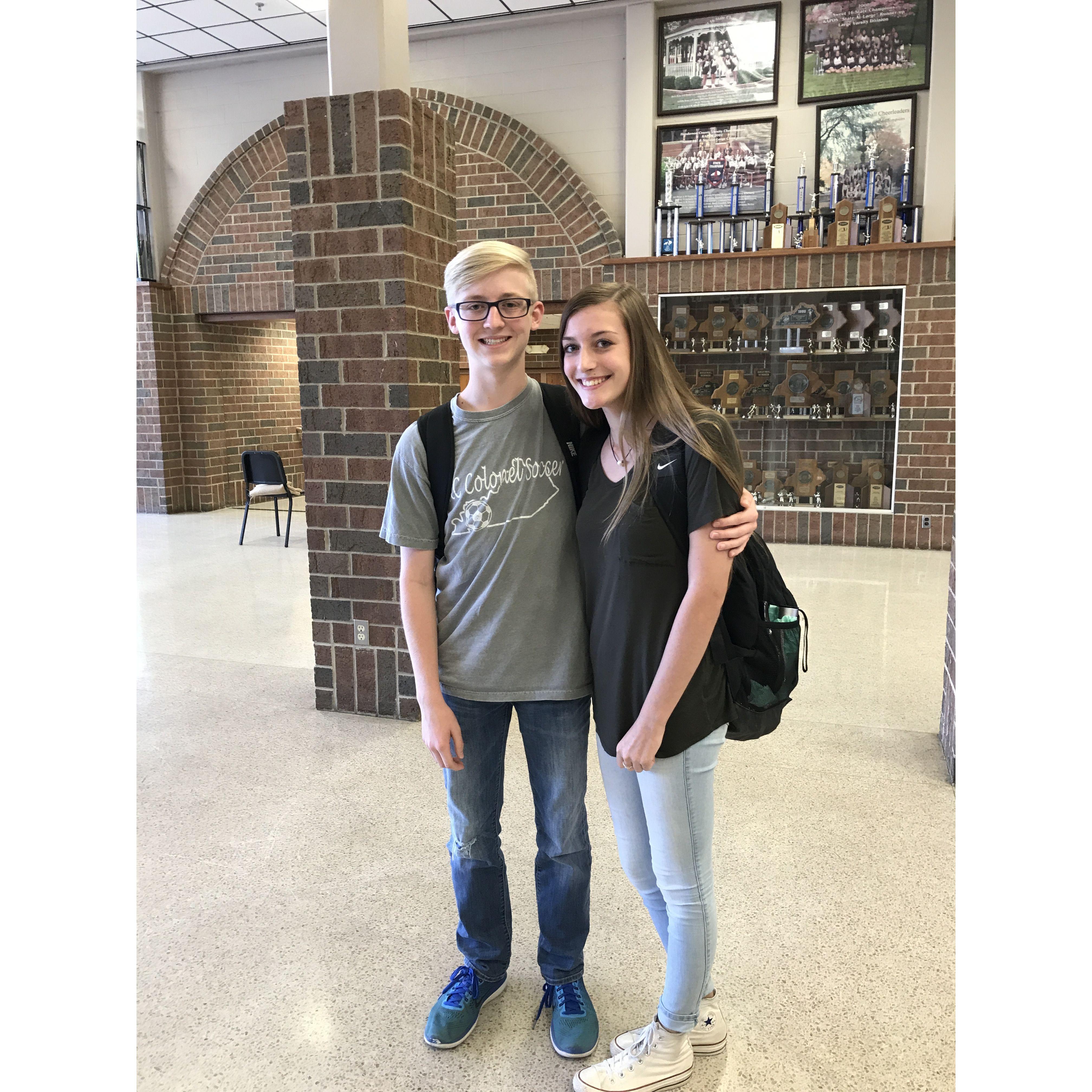 Last day of school, freshman year!