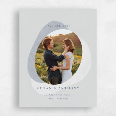 Powder Blue Wedding Save the Date - Madrid Photo