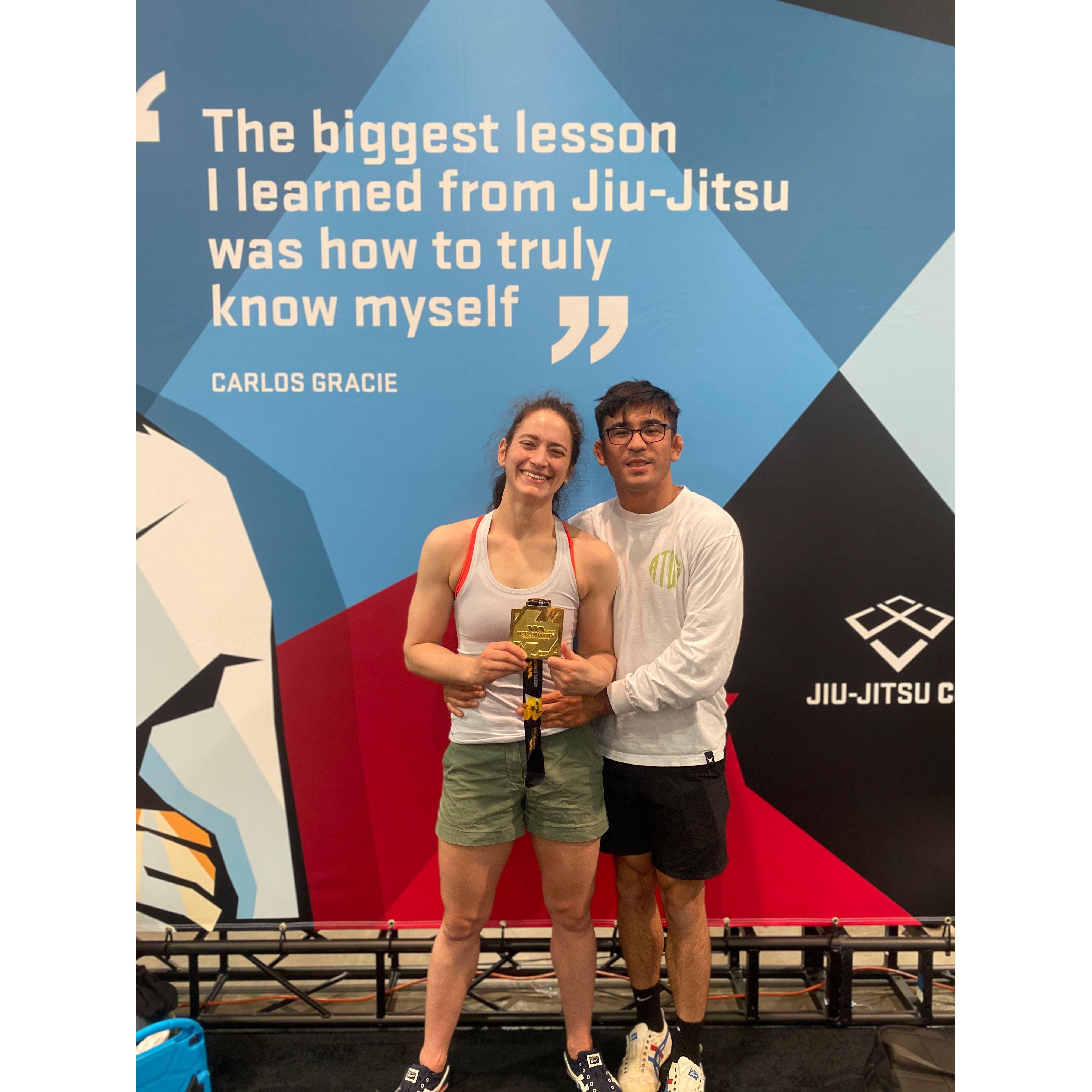 The two of us at the 2022 IBJJF World Masters Championship