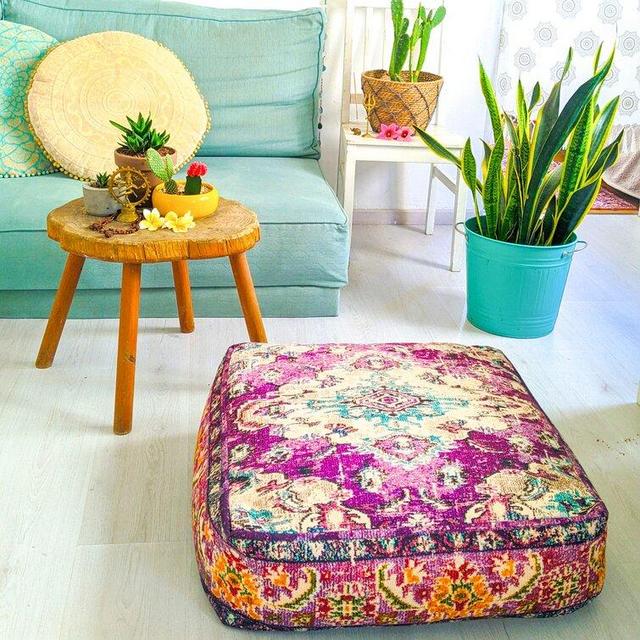 Dubem 24" Wide Square Pouf Ottoman