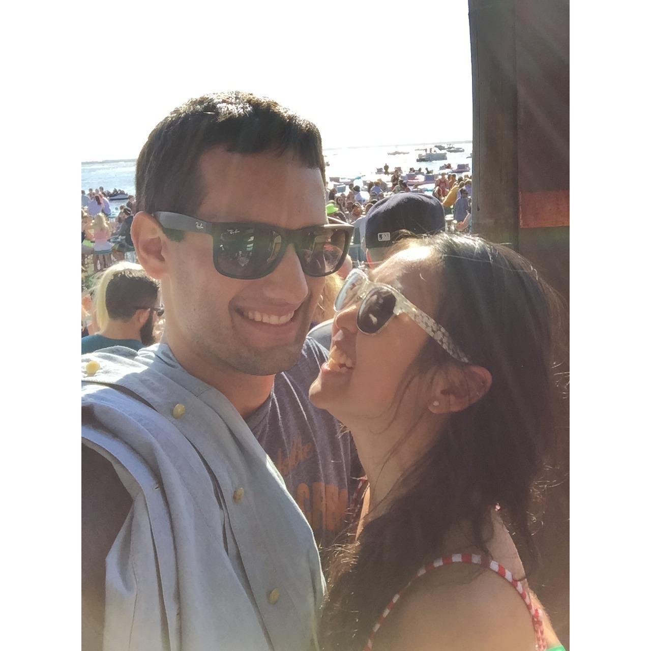 We try to re-visit the place we met from time to time in Seacrets in Ocean City, MD.