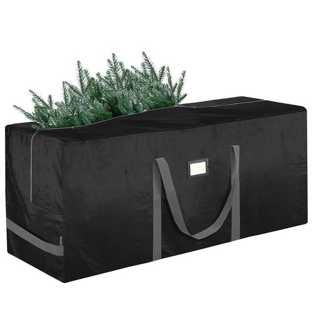 BALEINE 7.5 ft Christmas Tree Storage Bag, Heavy Duty Extra Large Artificial Christmas Tree Bag with Reinforced Handles and Dual Zippers Wide Opening (Black, 7.5 ft)