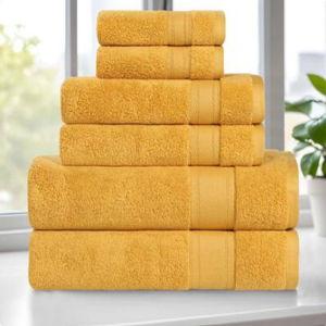 Superior Belmont Zero Twist Cotton Medium Weight Ultra-Soft 6 Piece Towel Set