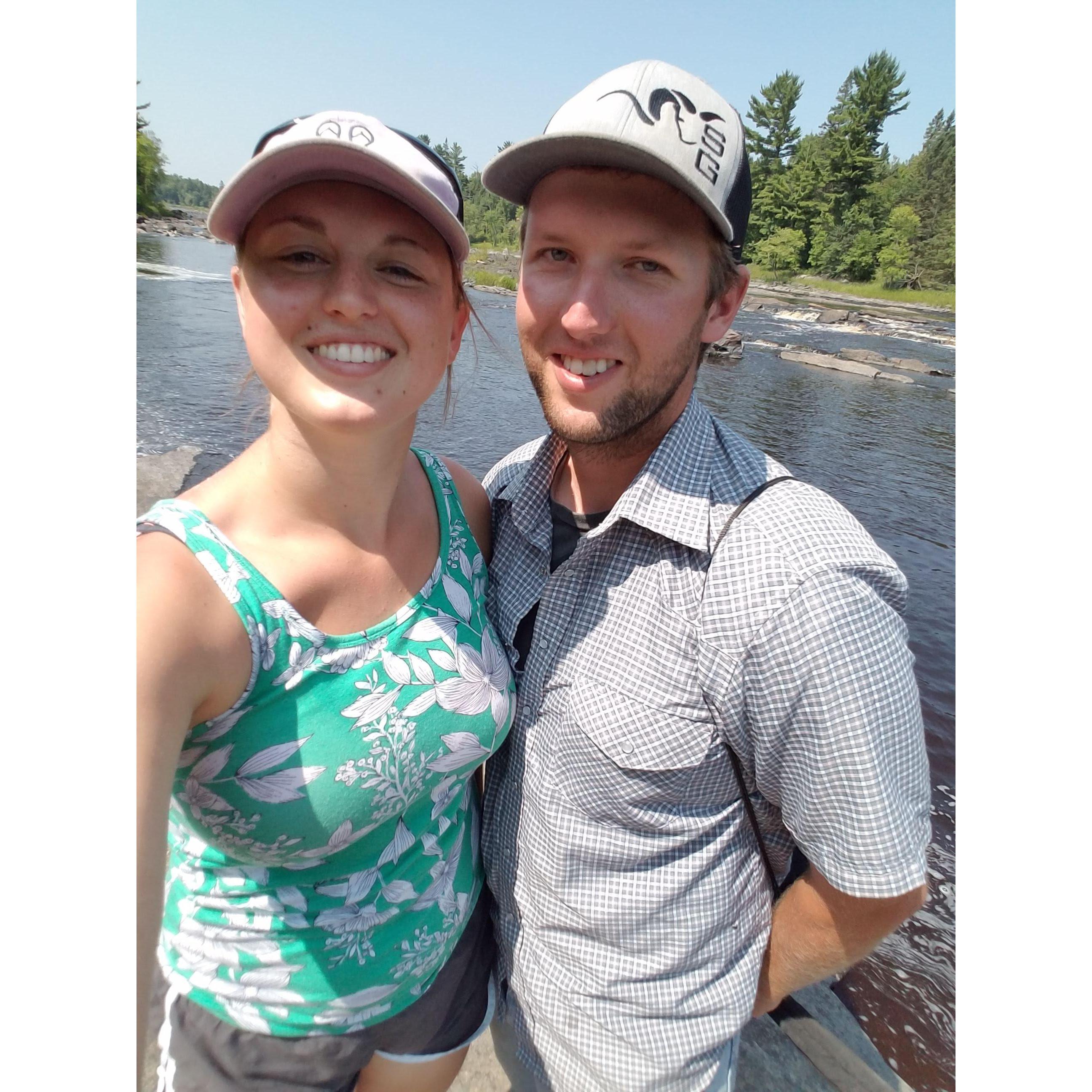 Our first camping trip together at Jay Cooke State Park. August 2018.