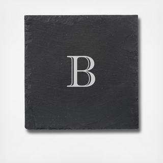 Monogram Light Grey Slate Cutting and Serving Board