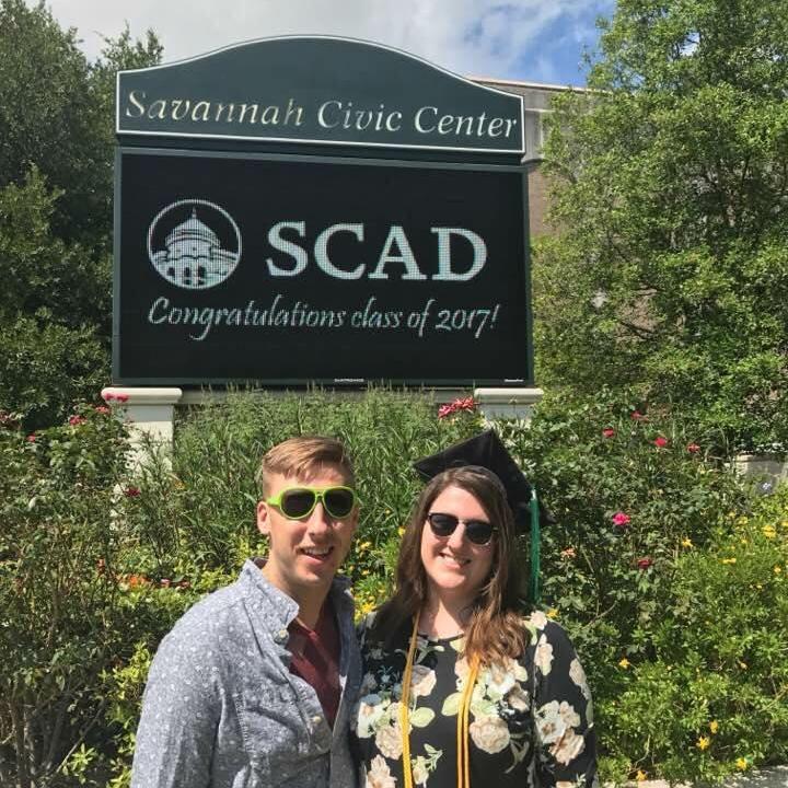 At my graduation from SCAD with an MFA in Industrial Design - 2017.