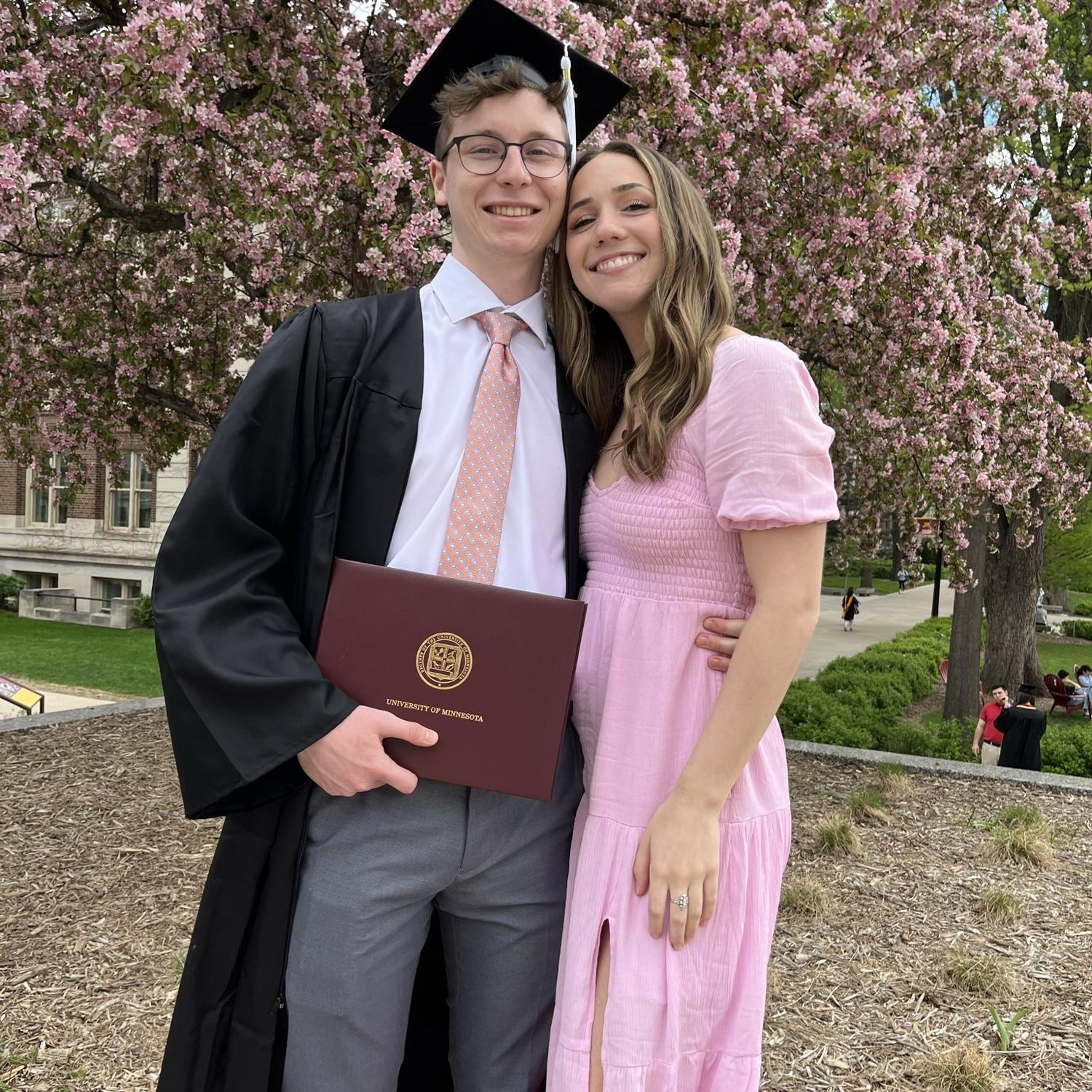 Dom's UMN graduation in 2022
