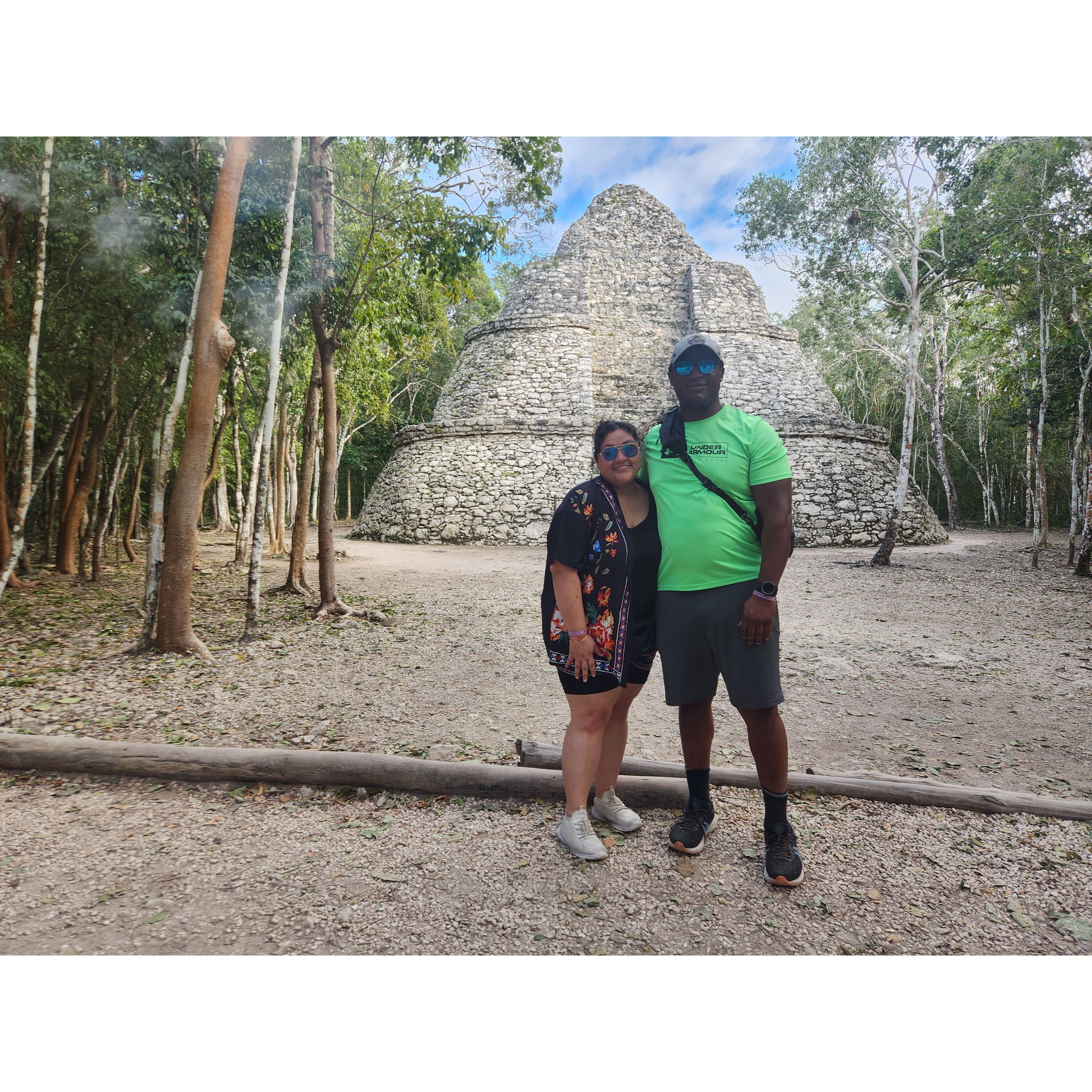 Sight seeing Mayan ruins in Mexico