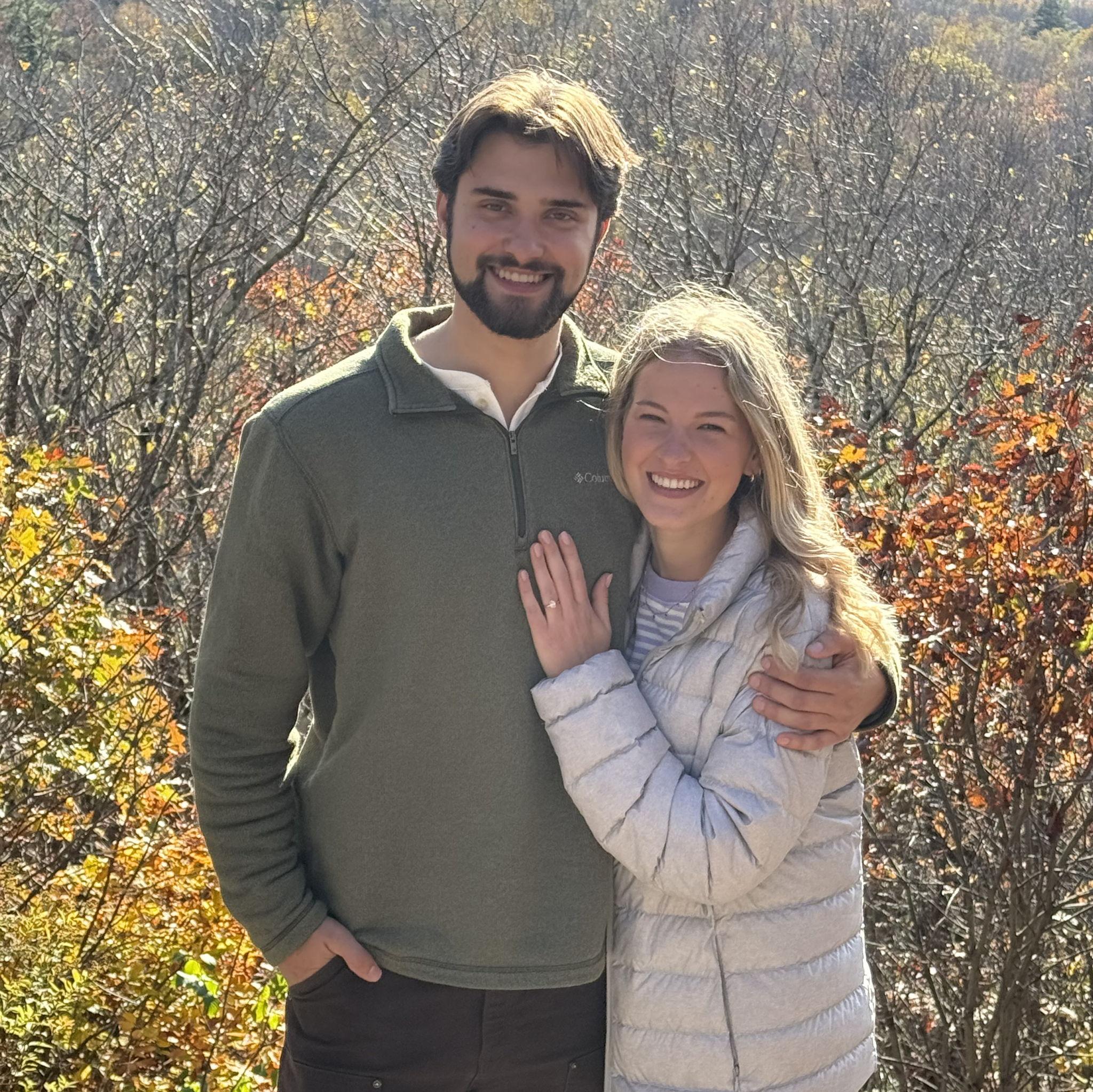 Right after he proposed and I said yes!