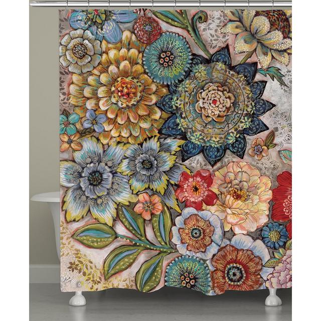 Laural Home Boho Bouquet Shower Curtain