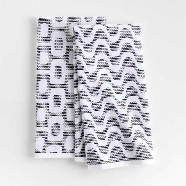 Rio Textured Terry Organic Cotton Dish Towels, Set of 2