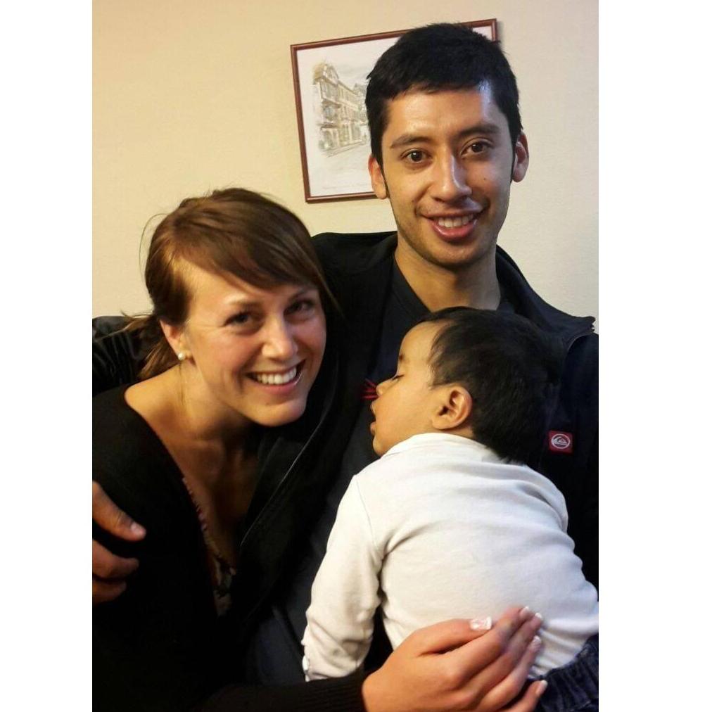 2016: Javi spends a LOT of time with kids! Here we are with Josue, one of Javi's 7 nieces and nephew. // Javi pasa mucho tiempo con niños! Aquí estámos con Josue, uno de los 7 sobrinos de Javi.