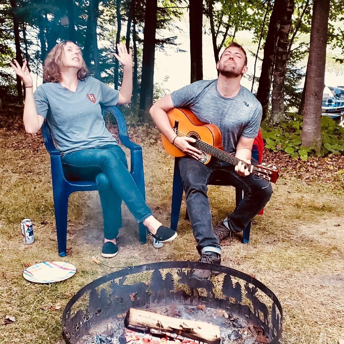 occasionally performing as a folk duo