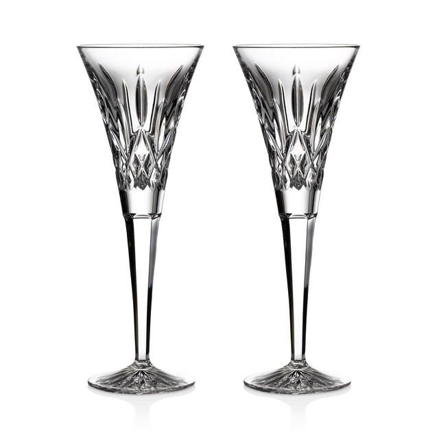 Waterford Lismore Toasting Flutes, Set of 2