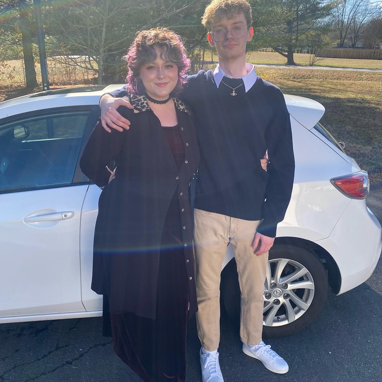 A pic before our Valentine’s Day date at Castiglia’s