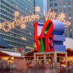 Christmas Village in LOVE Park