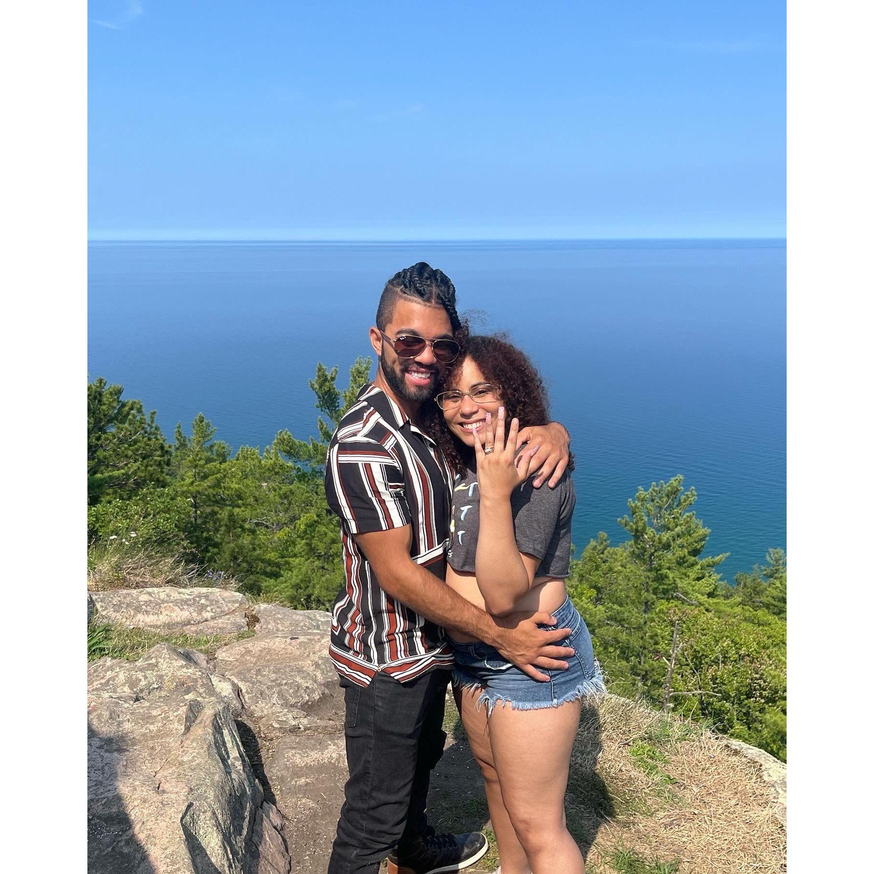 When we got engaged!!!