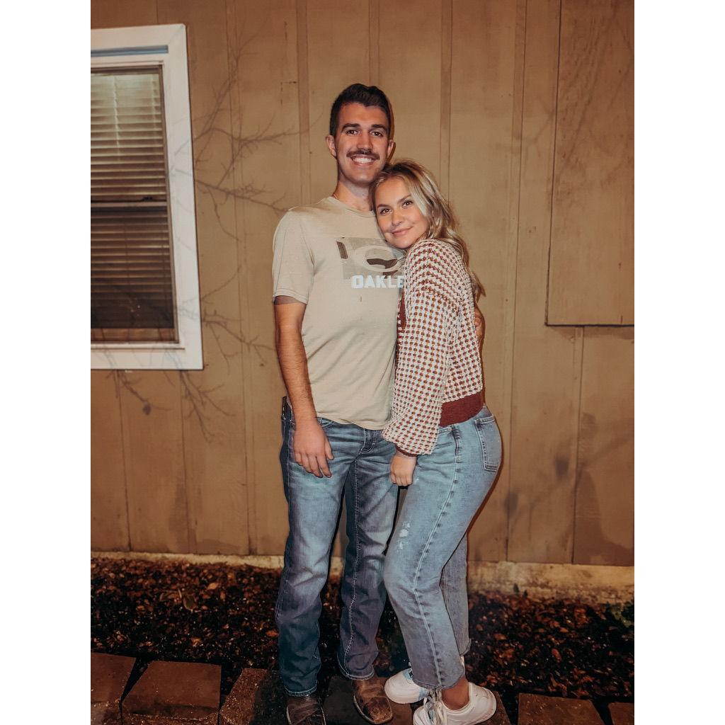 Our first thanksgiving, boy did we have a lot to be thankful for!