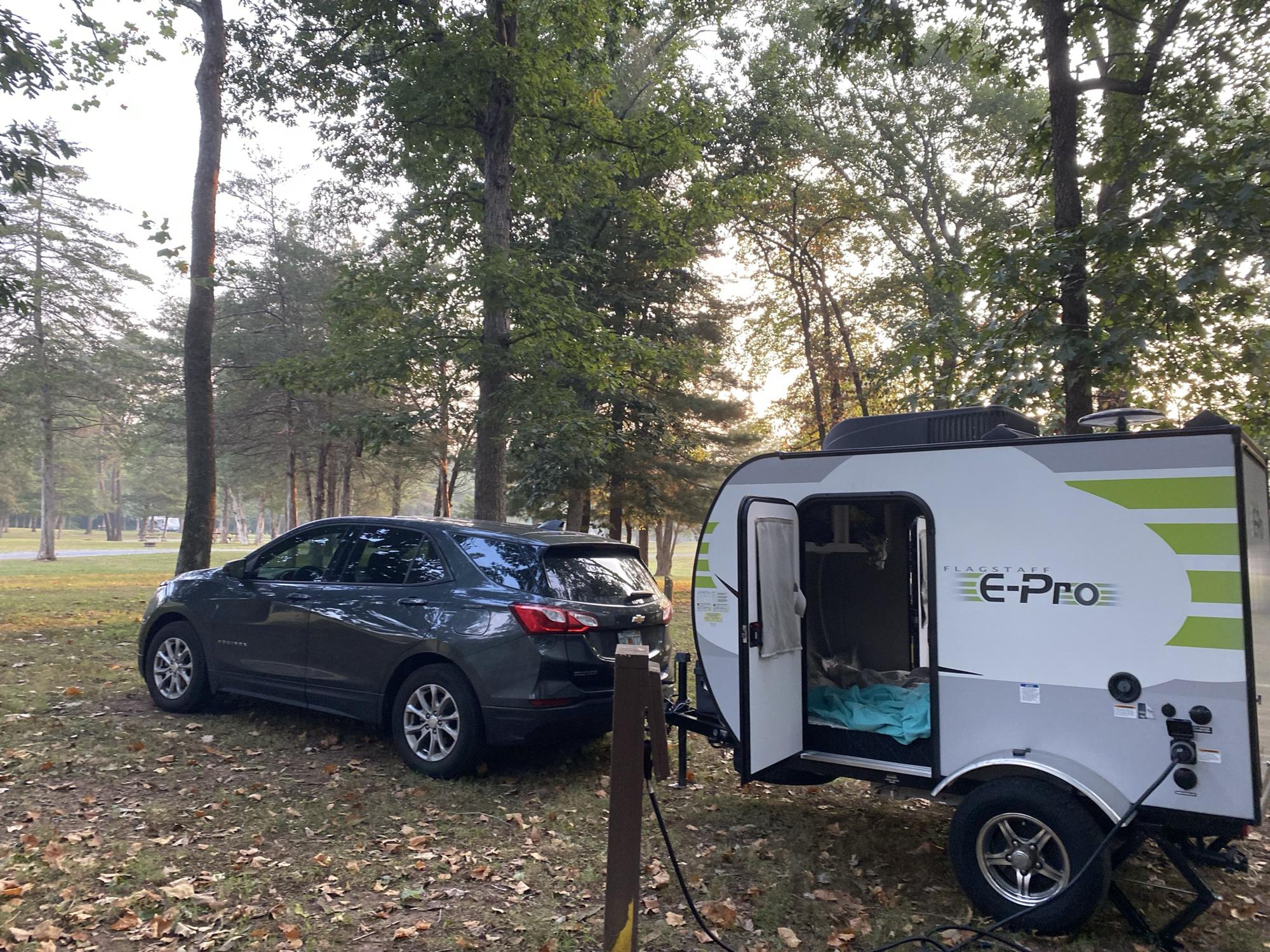 Camping setup in Virginia - Summer of 2021