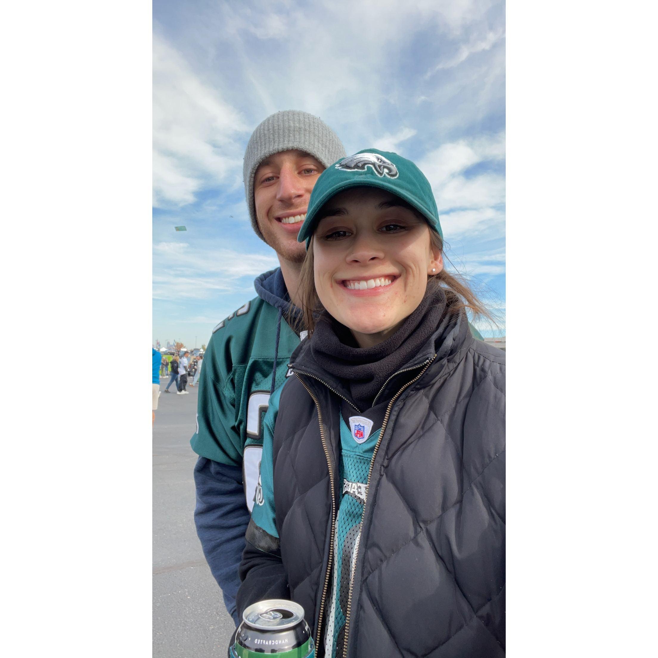 My first Eagles game! 