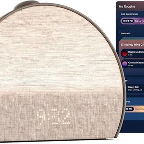Hatch Restore 3 Sunrise Alarm Clock, Sound Machine, Smart Light (Cocoa) - White Noise, Screen-Free Sleep Routine