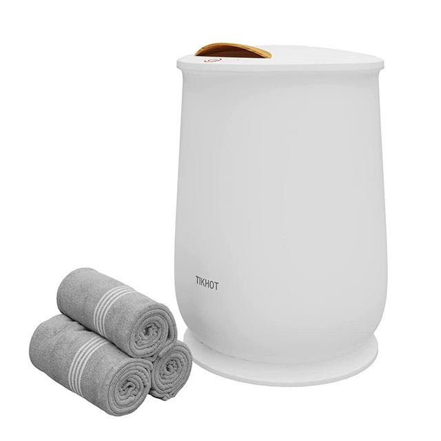 TIKHOT Towel Warmer Bucket, Luxury Large Towel Warmers for Bathroom Heated Towel Warmers with Auto Shut Off, Fit up to Two 45"x70" Oversized Towels, Bathrobes, Blankets