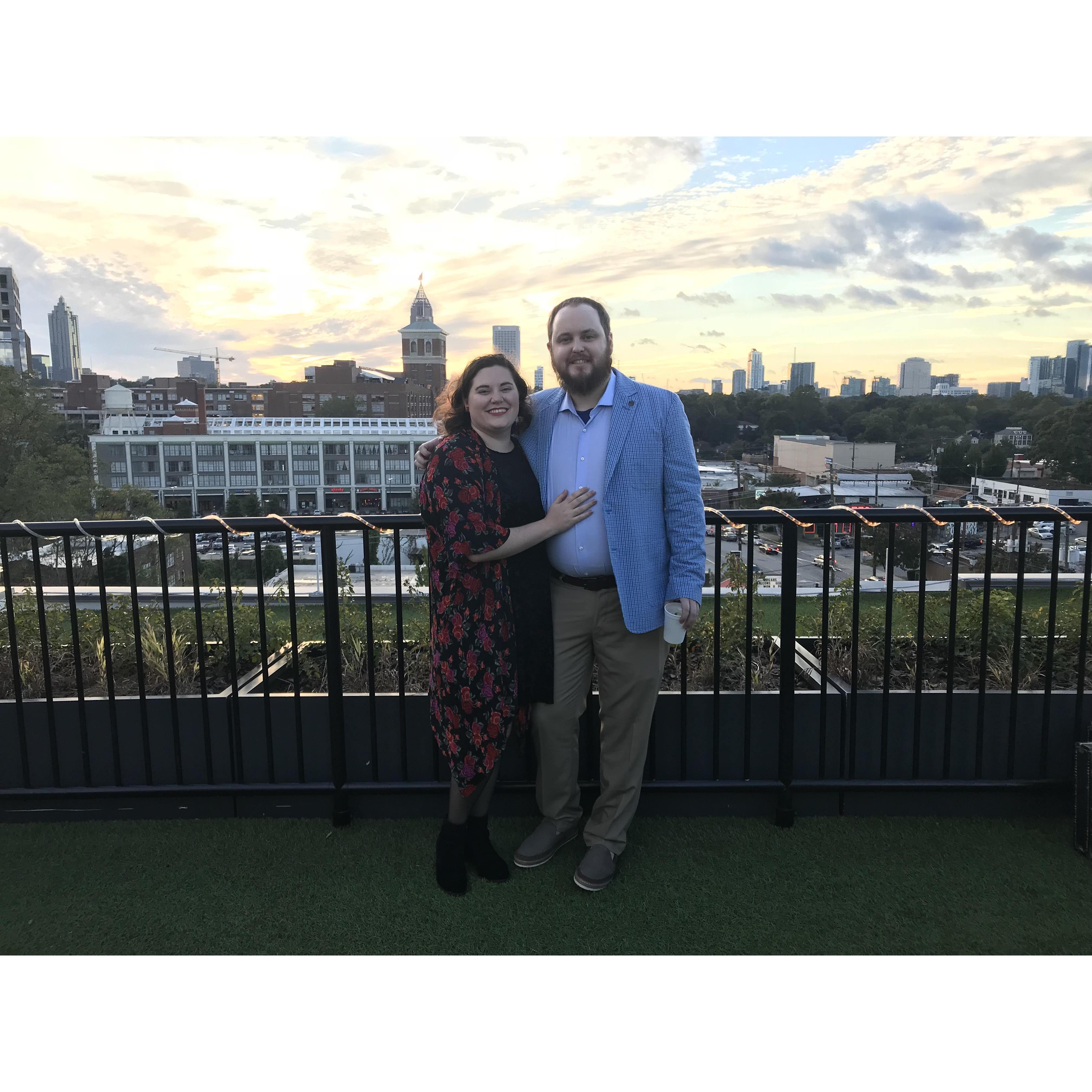 From the first wedding we attended together...