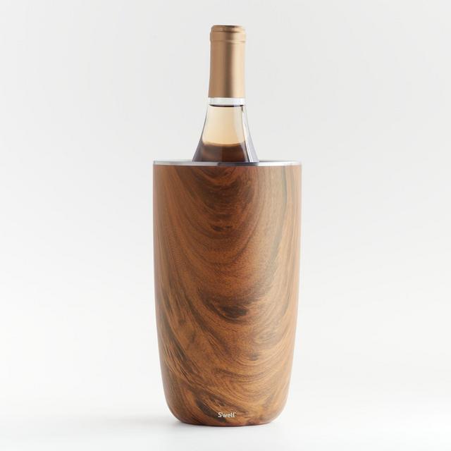 S'Well Calacatta Teakwood Wine Chiller