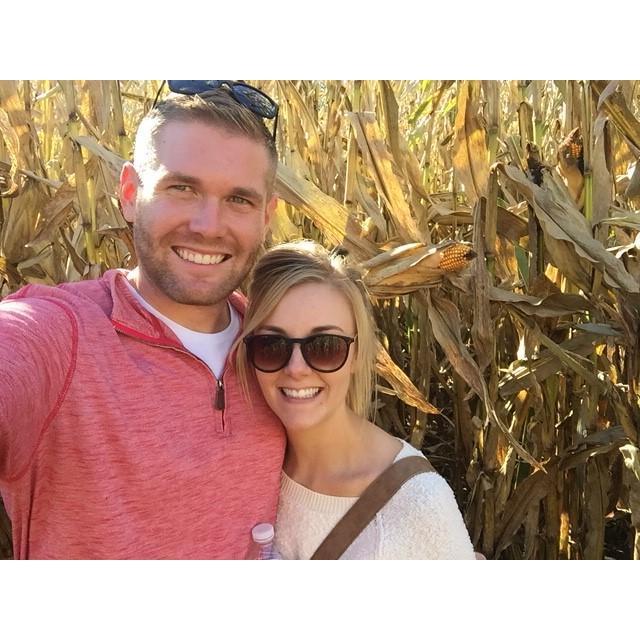 Our first picture together! At Vala's Pumpkin Patch