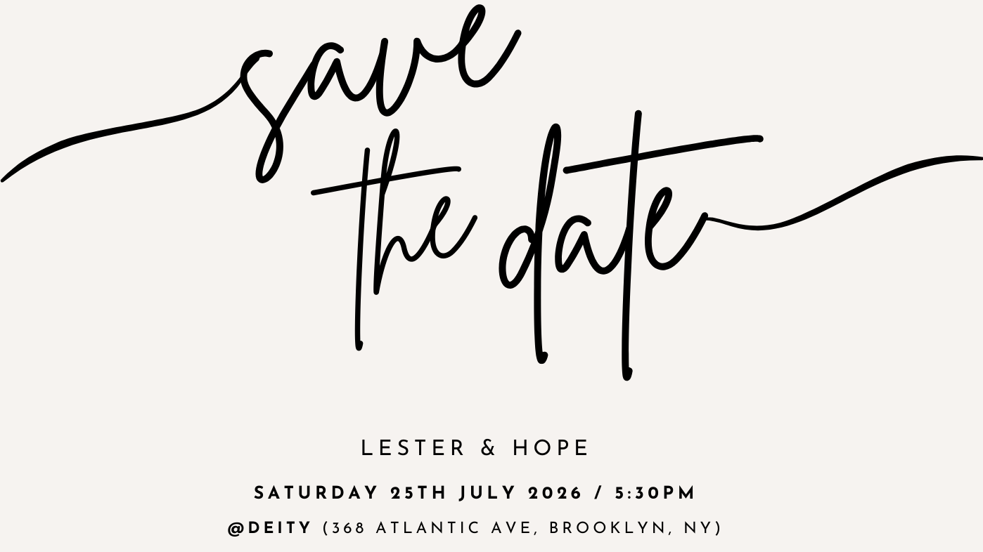 The Wedding Website of Hope Kang and Lester Kim