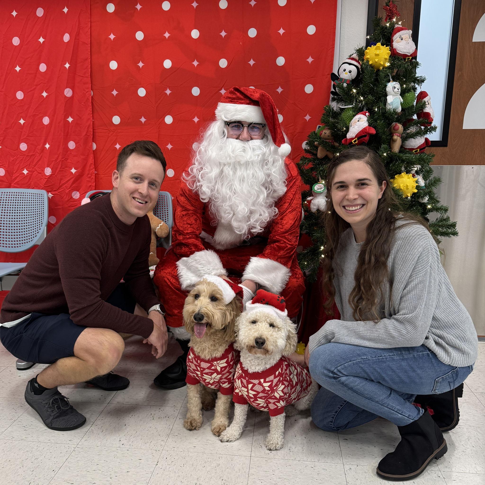 Santa Photos with Sunny and Daisy