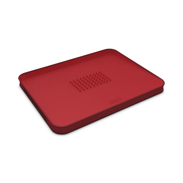 Joseph Joseph Cut & Carve Plus Multi-Function Large Chopping Board, Red