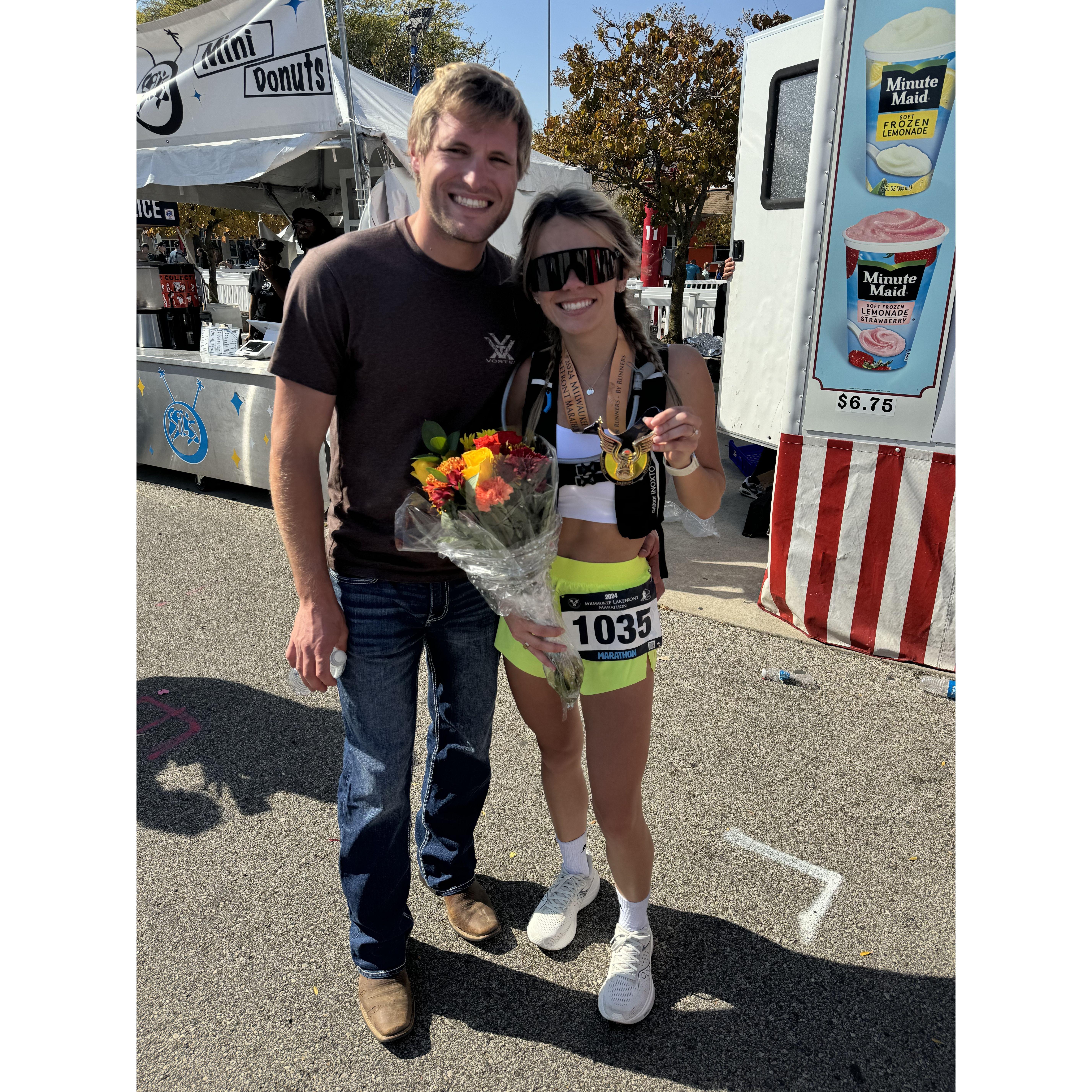 10/6/24: Carley's marathon