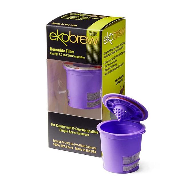 Ekobrew Classic Reusable Filter, Keurig 1.0 and 2.0 Compatible - Violet