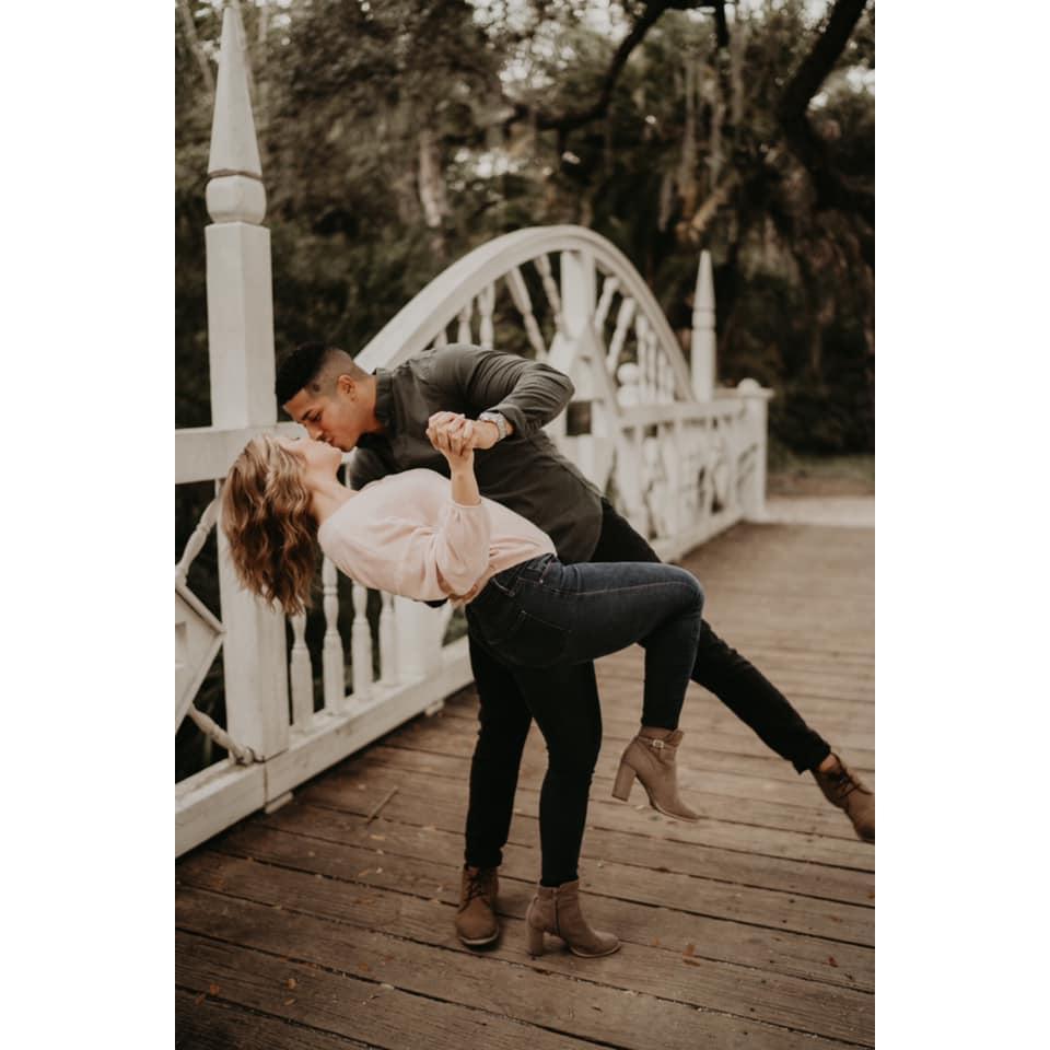 Our engagement shoot was so much fun and we had the best time dancing around and laughing, and this unplanned pic turned out to be one of the favorites!