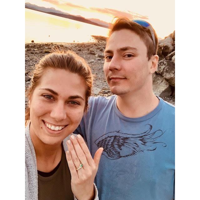 He got on one knee.

I said "YES!"

April, 30th 2019