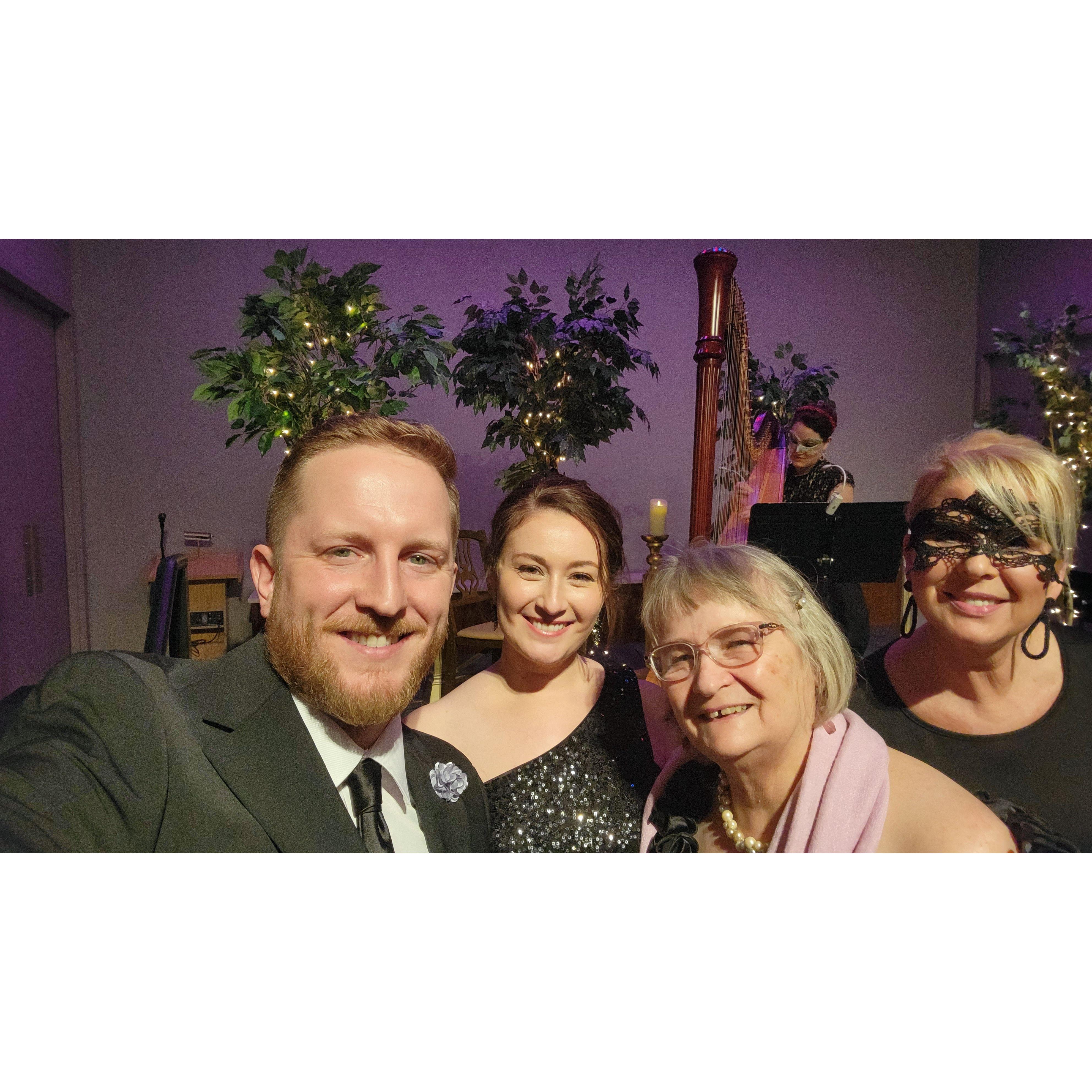 Masquerade Ball with our moms