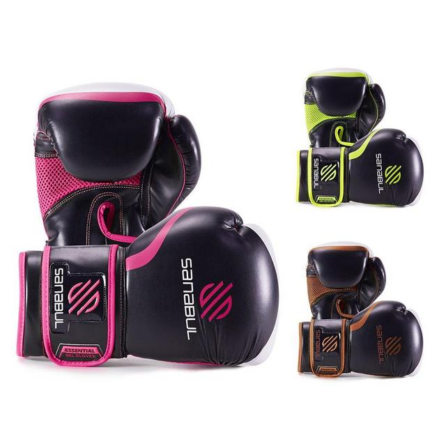 Sanabul Essential Gel Boxing Kickboxing Punching Bag Gloves