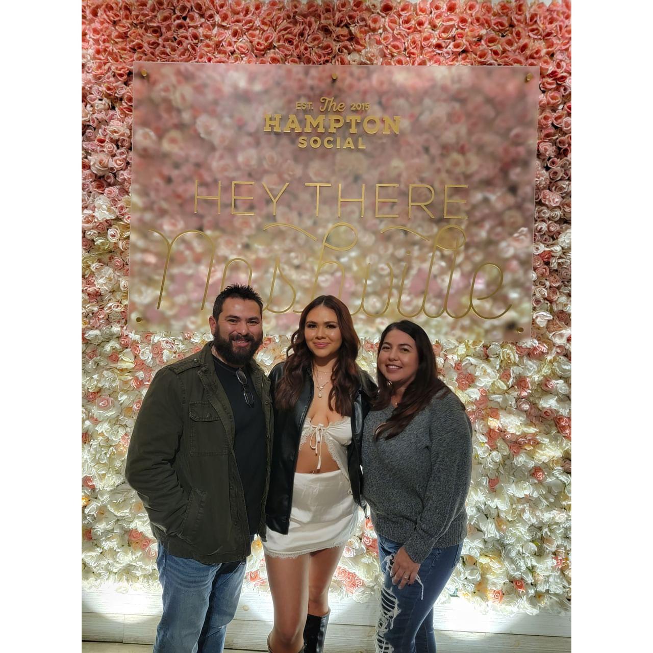 Our 3rd time in Nashville was to celebrate Isabella's 21st Birthday!