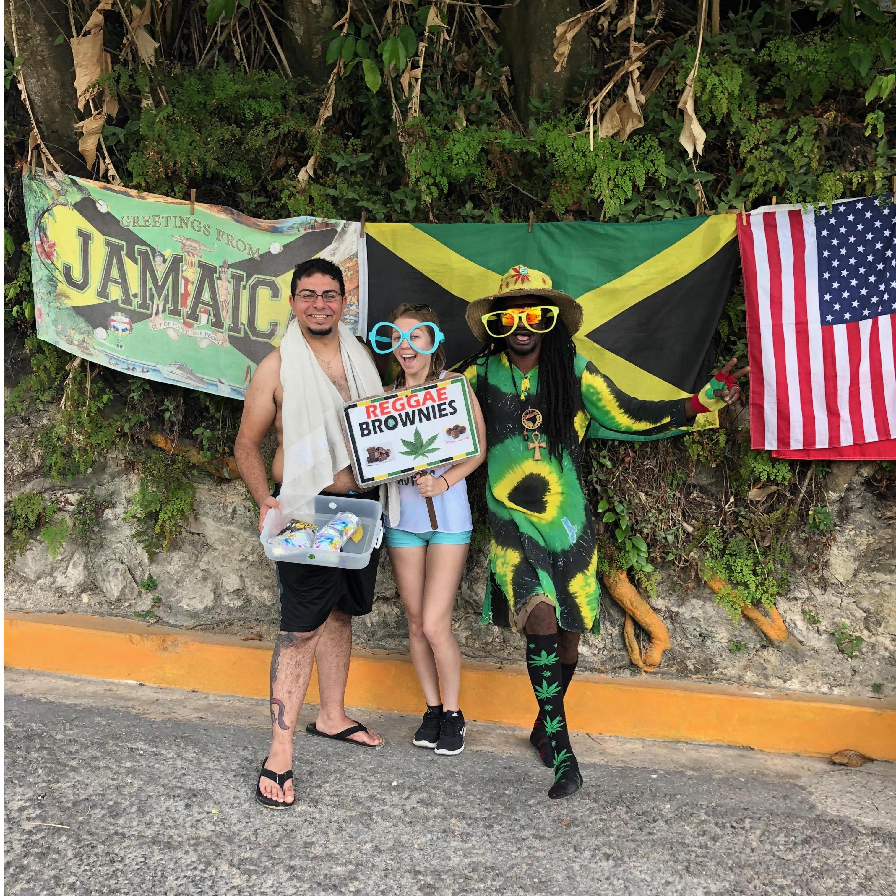 Nothing like stopping for weed brownies on the side of the road in Jamaica