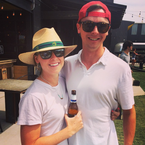 Masters Sunday/Andrew's Birthday/1st day of our relationship (Andrew argues it was the day before!)