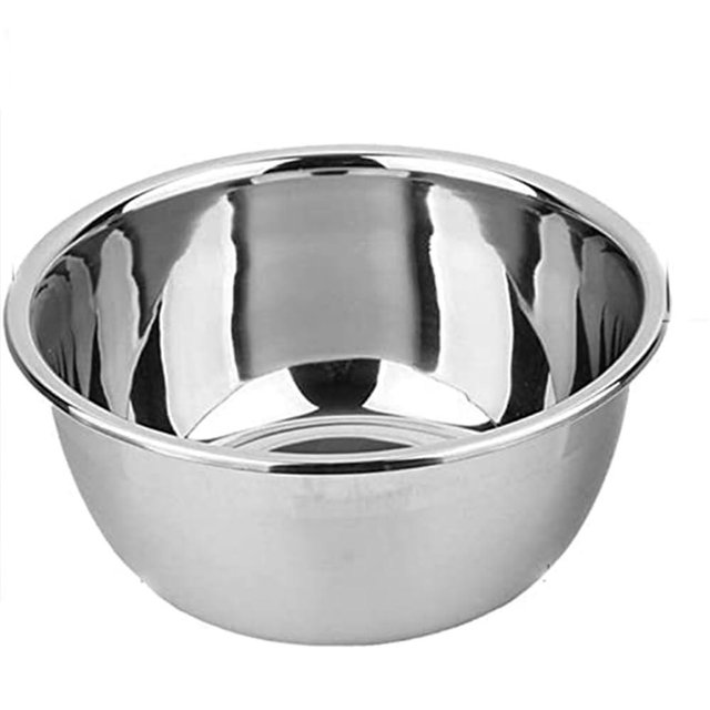 meleg otthon Stainless Steel Mixing Bowls, 13.5QT Metal Bowls, Salad Bowl, Heavy Duty Deeper Edge Mirror Finish Dishwasher Safe Bowl(14.17'' diameter x 5.35''high)