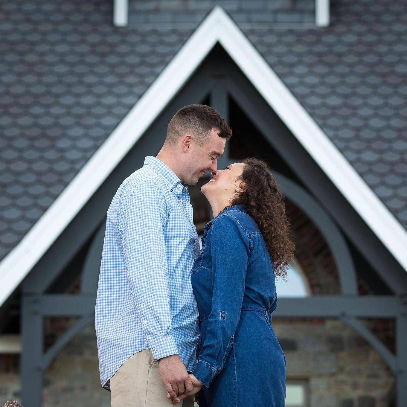 Engagement photos at Gouveia Vineyard