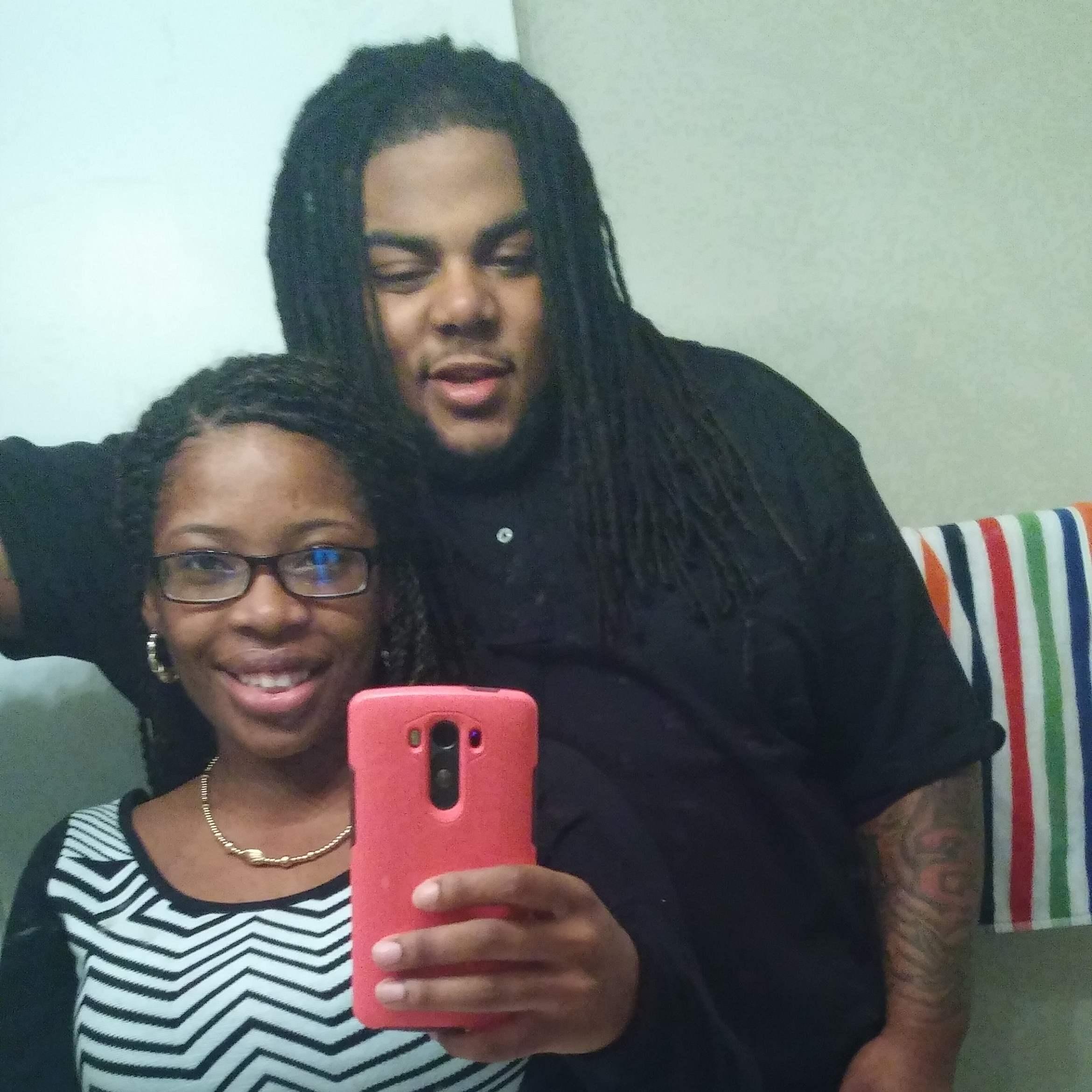 Our first picture together on Allen's birthday. Our first date was on 11/14/14. 