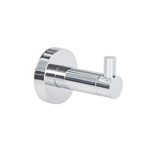 Stainless Steel Chrome Towel Hook Bathroom Organizer Wall Mount – Modern Bath Towel Wall Hook with Anti-Rust Chrome Finish: Assembly Plugs and Screws Included