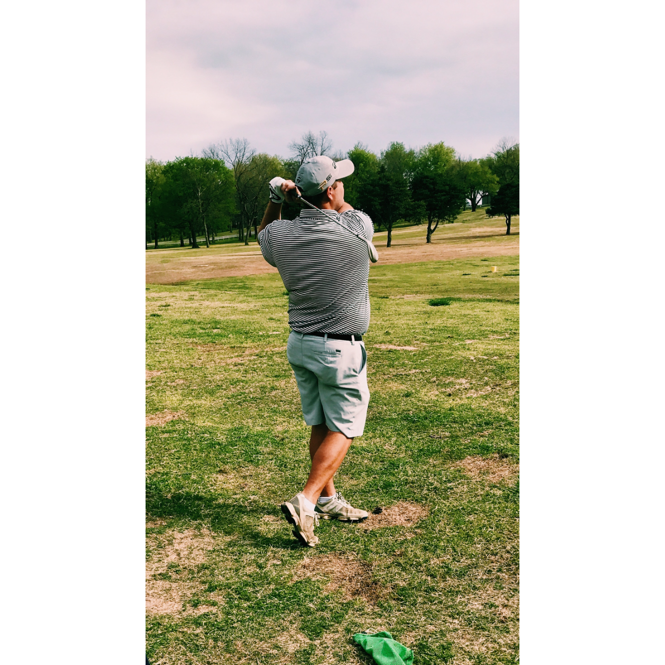 The first time Aaron showed Beth his skills on the golf course!