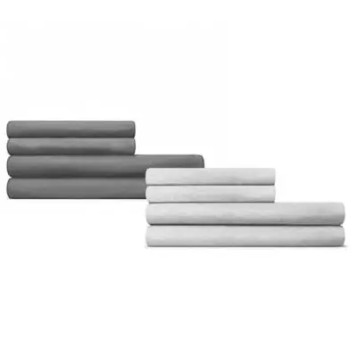 Calvin Klein Modern Cotton Body Solid King Pillowcases in Grey (Set of 2)